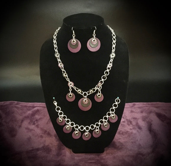 CIRCLES IN LEATHER CHAINMAIL SET