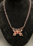 ANTIQUE COPPER  BUTTERFLY SET