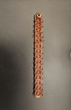 LEATHER AND CHAINMAIL BRACELET (7")