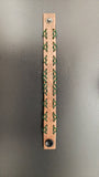 GREEN CHAINMAIL LEATHER BRACELET (7")