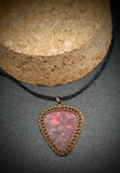 RED TORTOISE SHELL IN GOLD