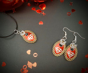 ‘SUPERHERO’ NECKLACE AND EARRING SETS