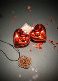COPPER WIRE WRAPPED ROSE PENDANT