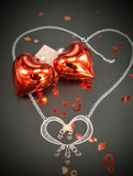 PRETTY PINK HEART NECKLACE