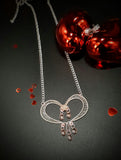 PRETTY PINK HEART NECKLACE
