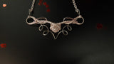 ROSE QUARTZ HEART COLLARBONE NECKLACE